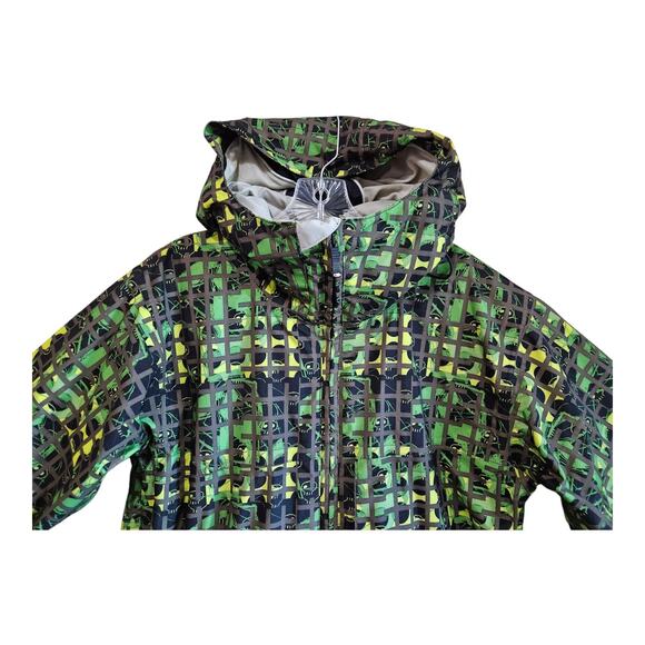 BONFIRE Men's S Snowboarding Chroma Fusion Jacket Hooded Full Zip Mesh Lined 42" - Picture 2 of 12